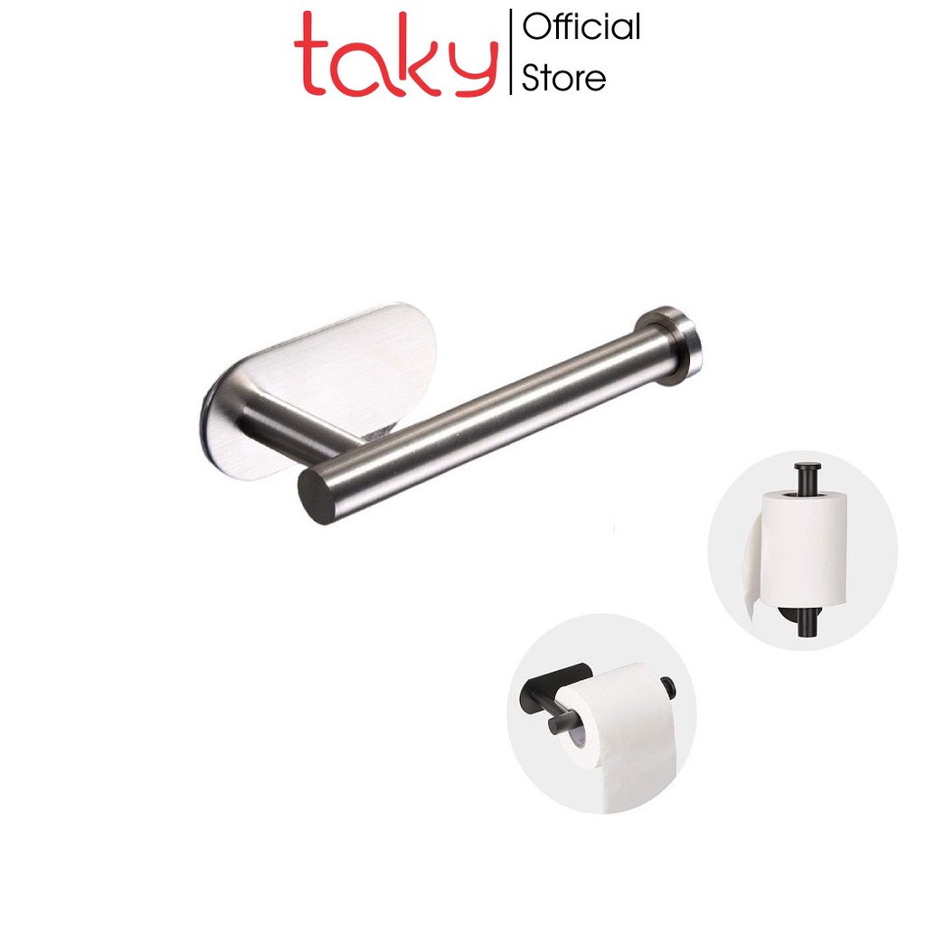 Giá Inox - Taky, Treo Cuộn Giấy Vệ Sinh Trong Toilet Cao Cấp, Dán Tường Siêu Chắc, Không Khoan Tường - 4075
