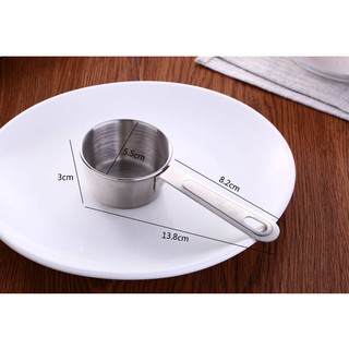 Stainless steel measuring cup spoon four-piece scale cup