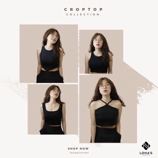 Áo ba lỗ croptop ôm basic phong cách năng động | Basic croptop Lonascorner