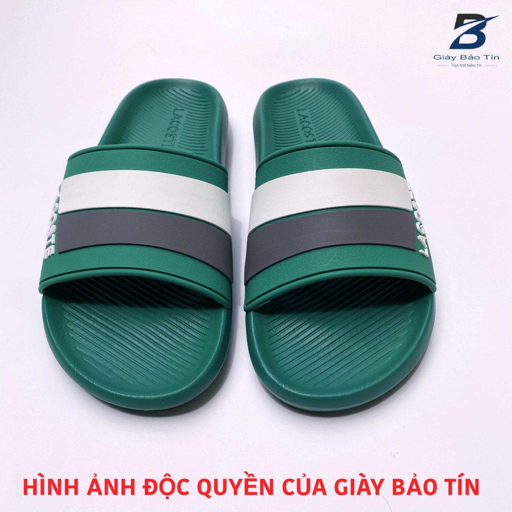 Dép nam quai ngang Lacoste, dép lê nam form thể thao, chống thấm nước, độ bền cao, thể hiện độ trẻ trung, thanh lịch.