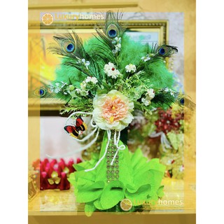 Oản quạt lông công màu xanh | Oản ngọc | Oản đường | Oản thờ | Oản lễ | Vật phẩm thờ cúng | LU