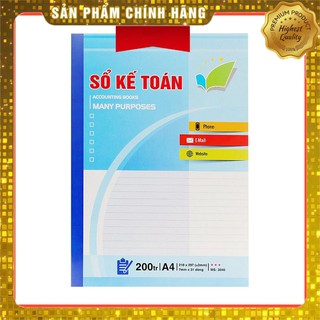 Sổ kế toán - ghi chép a4 120tr,200tr,260tr,320tr █▬█ █ ▀█▀