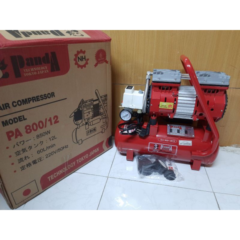 Máy nén khí panda 12 lít model PA800/12 . không tiếng ồn