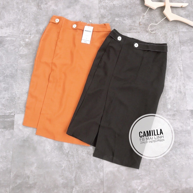 Chân váy bút chì có cạp 2 màu chất vải Tây- hàng may kĩ | BigBuy360 - bigbuy360.vn