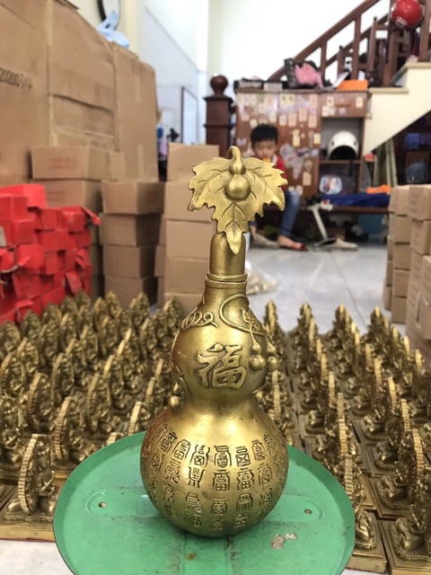 Hồ Lô Chữ Phúc vật phẩm phong thuỷ bằng đồng