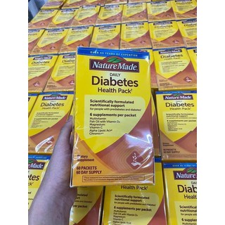 Viên Uống Điều Hoà Tiểu Đường NATURE MADE DIABETES HEALTH PACK 60 Gói