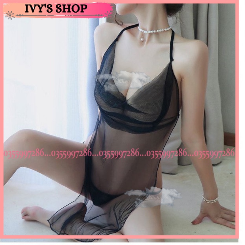 Yếm Ngủ Sexy Nữ Xuyên Thấu Sexy Chất Voan Mỏng - TDVT - Ivyshop Official | BigBuy360 - bigbuy360.vn