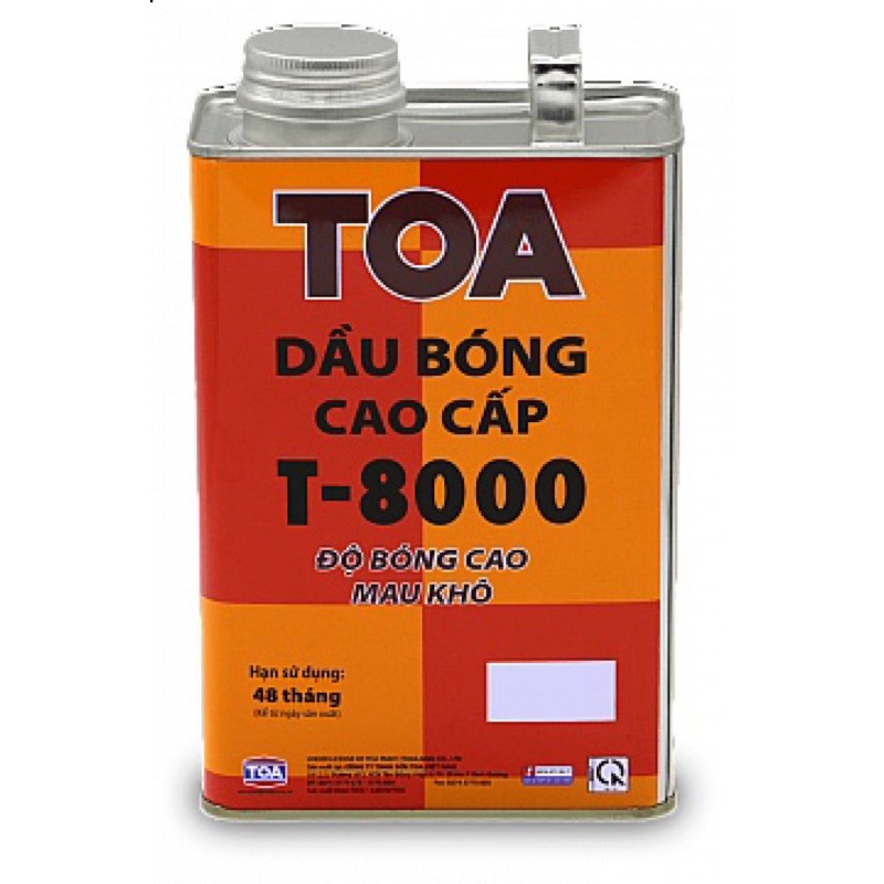 Dầu bóng cao cấp TOA T-8000 là sơn dầu bóng cho gỗ, tôn nét đẹp tự nhiên của các thớ gỗ, vân gỗ