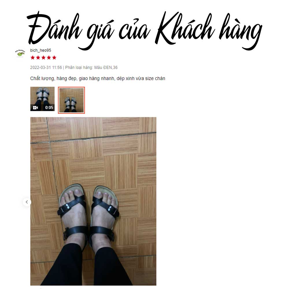 Giày dép đế trấu xỏ ngón sandal nam nữ Detaunisex phong cách văn phòng Birken - thấm hút mồ hôi chân - SATA22