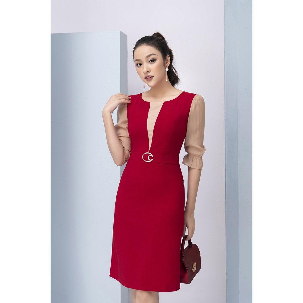 Váy Công Sở Thiết Kế Cao Cấp LUPERI LFV3255 Dáng Ôm A