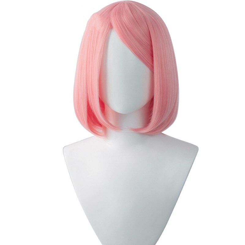 Bộ Tóc Giả Màu Hồng Chịu Nhiệt Hóa Trang Nhân Vật Haruno Sakura Dễ Thương