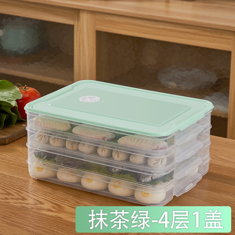 Hộp Đựng Bánh Bao Đông Lạnh Nhiều Tầng Bằng PP Wonton