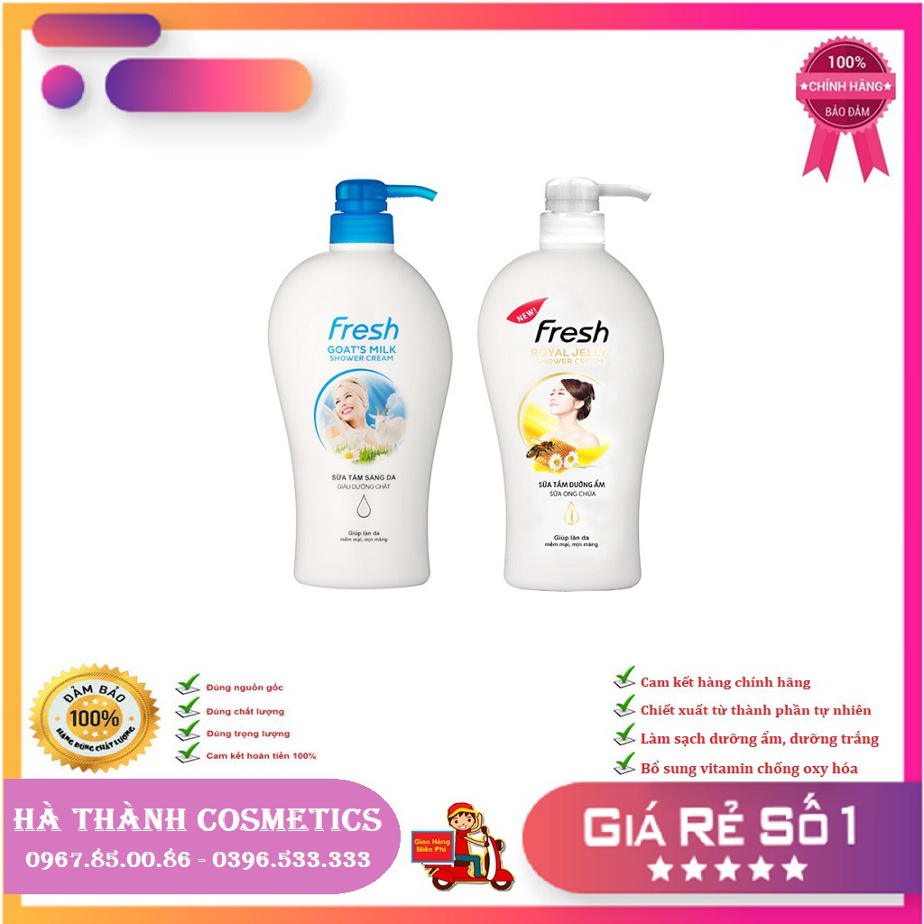 Sữa Tắm Fresh Dê , Ong Chúa 1200ml ⭐ FREESHIP ⭐ Sữa Tắm Dưỡng Ẩm, Trắng Da ⭐ Cam Kết Hàng Chính Hãng ⭐