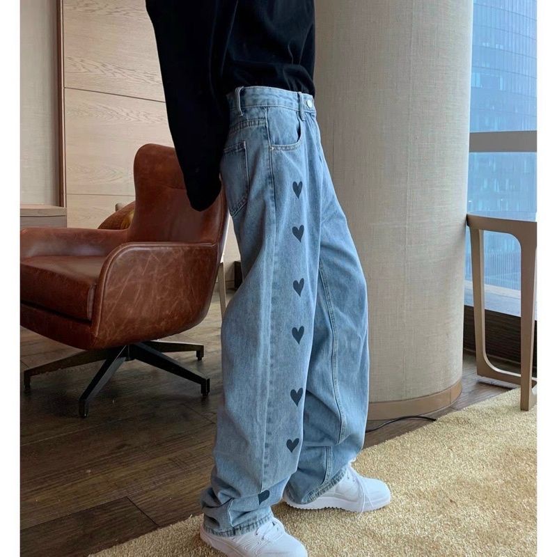 Bagyy jean in hình trái tim