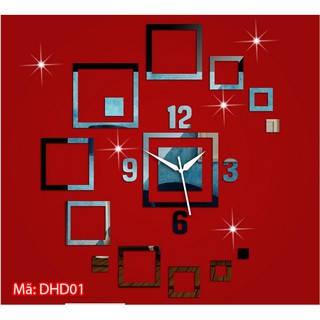 Đồng hồ dán tường cách điệu siêu đẹp