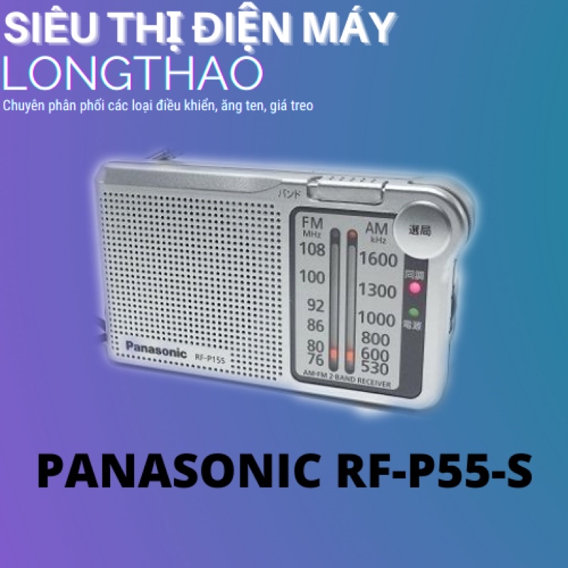 Đài Panasonic nội địa Nhật đi kèm tai nghe và pin RF-P55-S Đời mới nhất trên thị trường