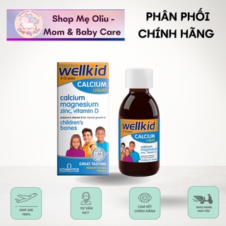 Canxi wellkid calcium liquid cho bé 150ml date t11/2024