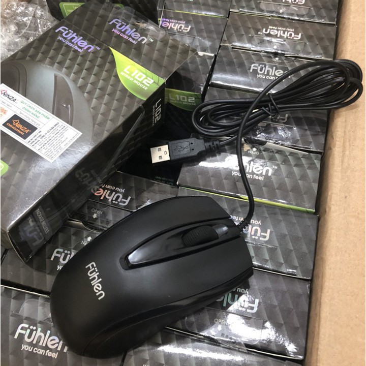 Chuột máy tính có dây Fuhlen L102 - Chính hãng Ninza