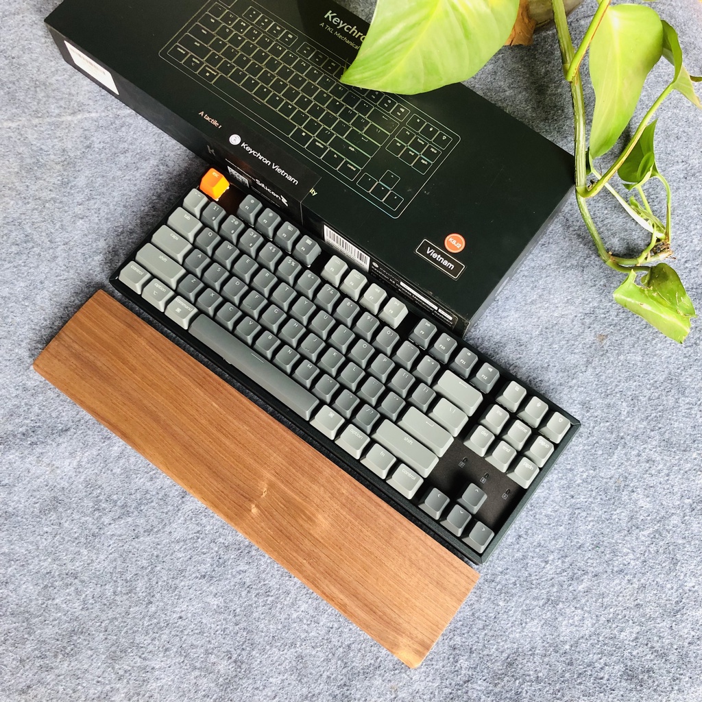Bàn phím cơ không dây Keychron K8 Hotswap Led RGB - Tặng kèm kê tay gỗ chính hãng