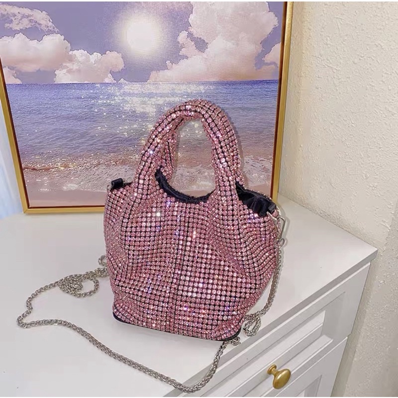 Order 🌸Túi xách Korea bling mini size full đá lấp lánh