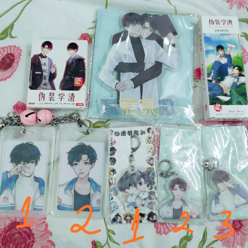 Postcard móc khóa standee bookmark Ngụy trang học tra