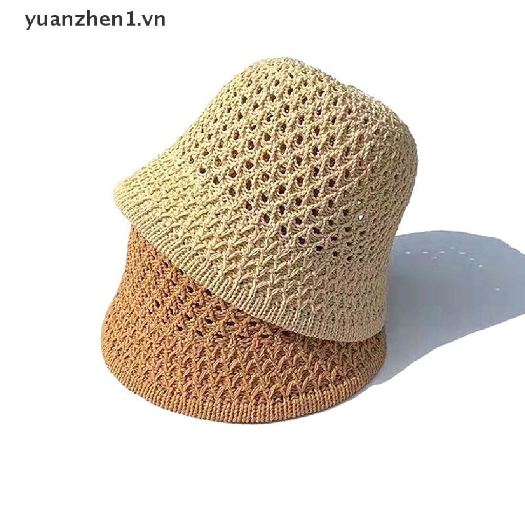 Zhen Mũ Bucket Dệt Thủ Công Có Thể Gấp Gọn Mùa Hè
