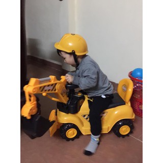 Xe cần cẩu máy xúc có nhạc cho bé