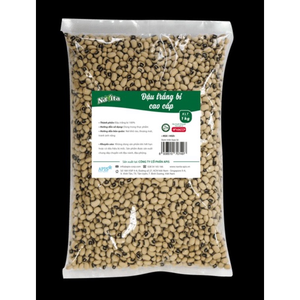 Đậu trắng bi túi 500g