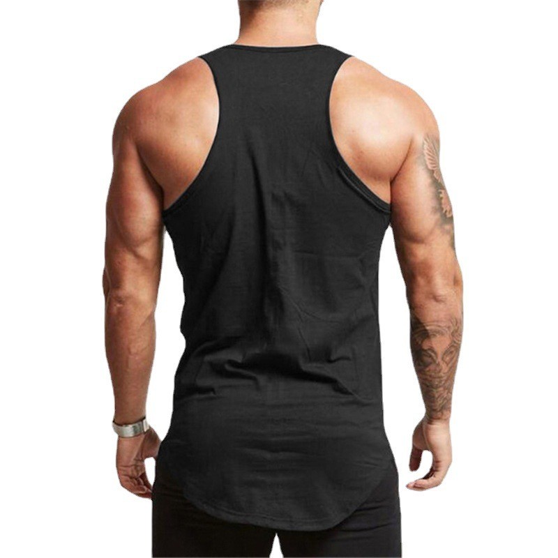 Áo Sát Nách Thể Thao Vải Cotton Thoáng Khí In Hình Cá Mập Thời Trang Cho Nam