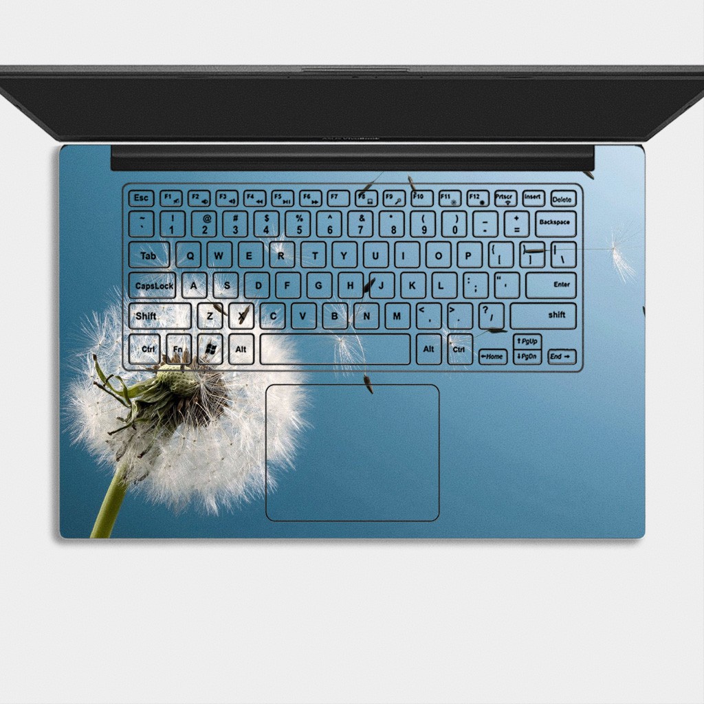 Bộ skin dán laptop mẫu Hoa Bồ Công Anh / Có mẫu decal dán cho tất cả các hãng máy tính