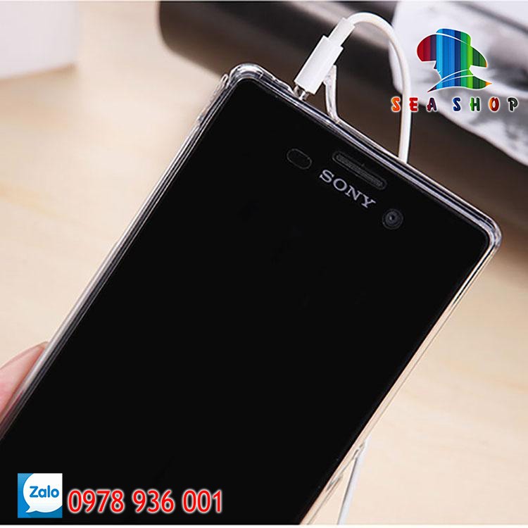 [TẶNG KÍNH CƯỜNG LỰC] Ốp lưng Sony Xperia M4 AQua - E2312 Nhựa dẻo - trong suốt