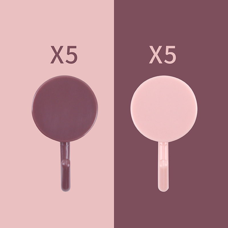 10PCS Small Hook Strong Viscose Key Wall Wall Hanging Hole-free Non-trace Sticky Hook Hanger Hook