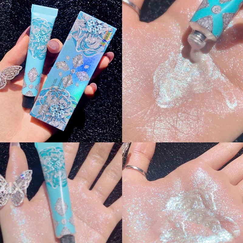 Phấn bắt sáng XiXi làm sáng da thiết kế hình viên kim cương độc đáo