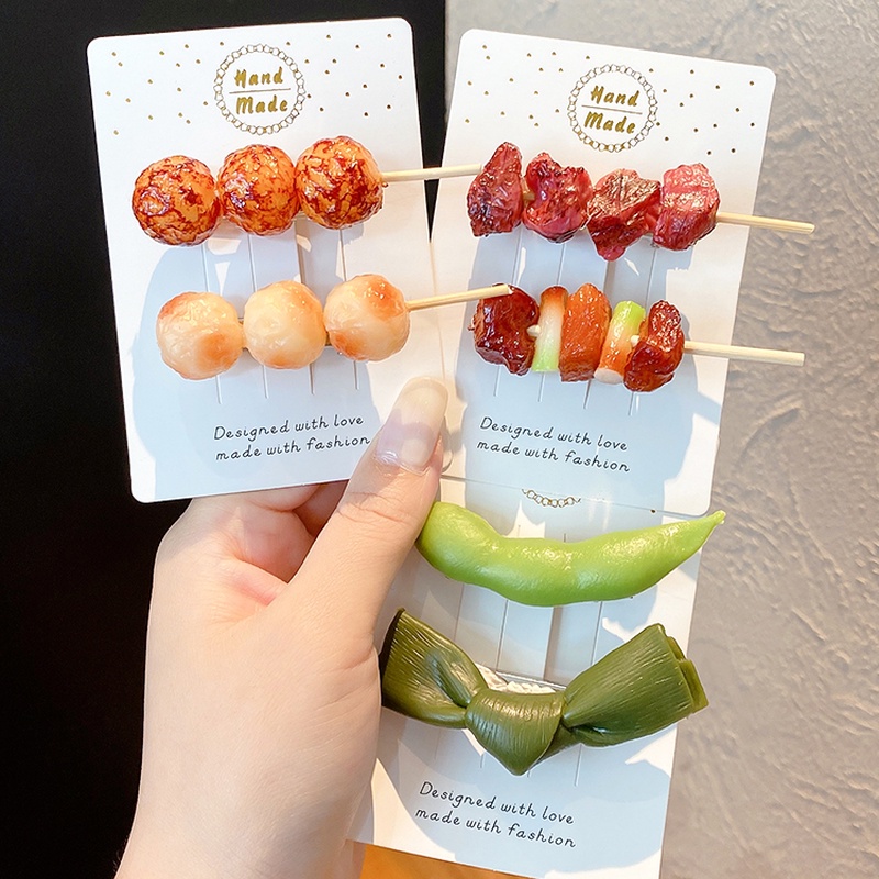 Kẹp tóc hình thức ăn ngộ nghĩnh cho nữ