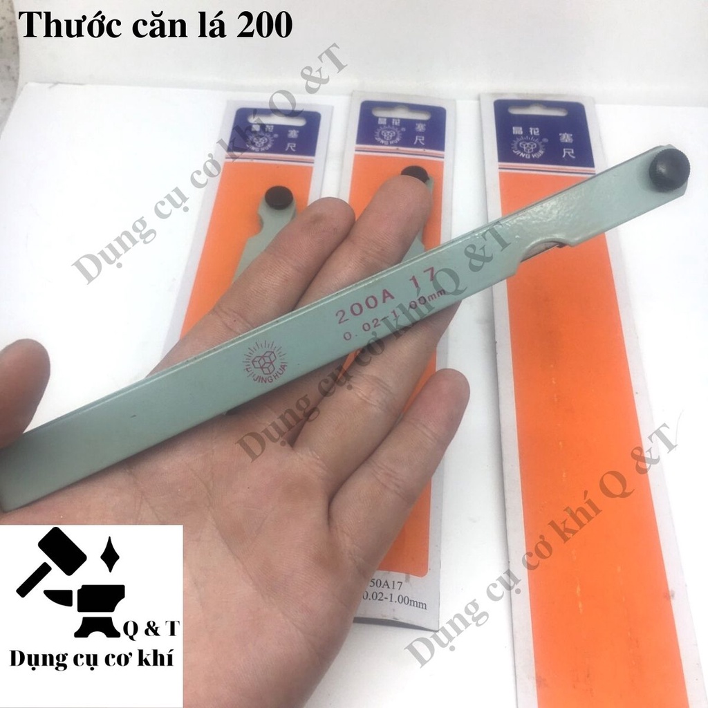 Thước đo khe hở , Thước căn lá chiều dài 100B 200B 300B hãng jinghua 17 lá