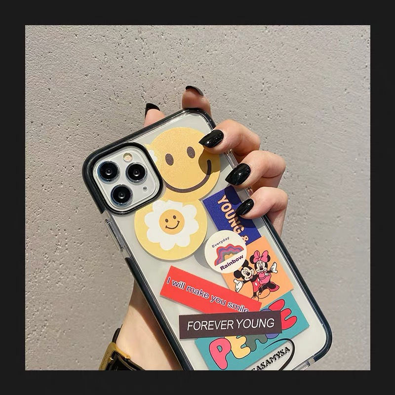 Ốp Điện Thoại Silicon Hình Mặt Cười Cho Iphone 6 6s Plus 7 8 Plus Se X Xs Xr Xs Max 11 11 Pro 11 Pro Max 12 Pro Max