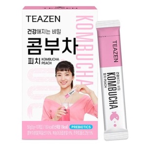 Trà Teazen Kombucha vị Đào (Peach hộp 10 gói)