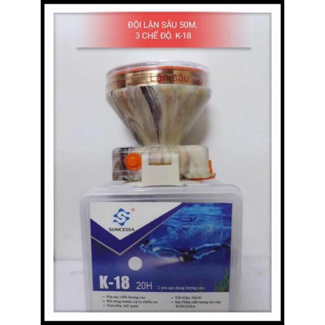 Đèn Pin Đội Đầu Sạc K18