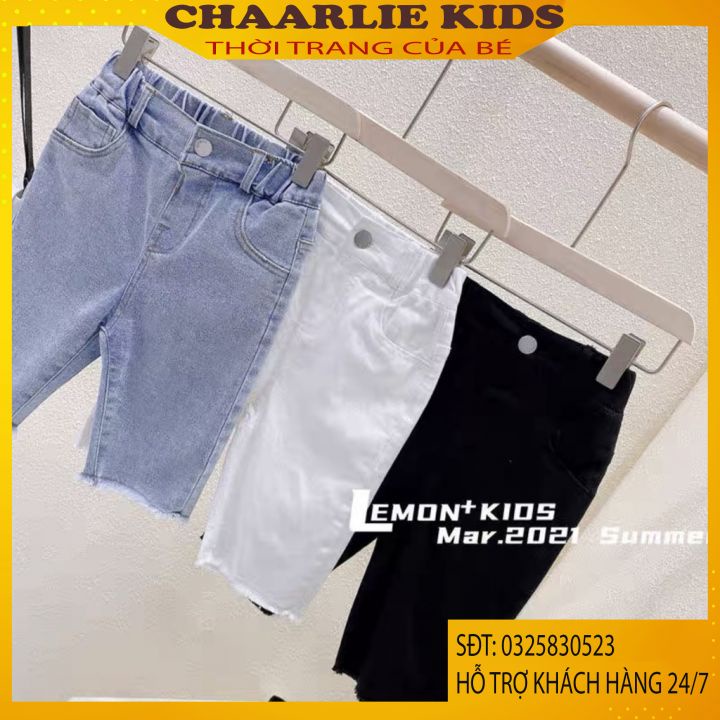 Áo Polo Trẻ Em, Áo Cộc Tay Chất Thun CottonQuần Jean Lửng Dành Cho Bé Trai Từ 5kg Đến 32kg Chaarlie Kids