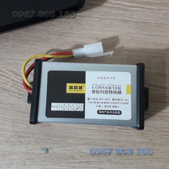 Cục đổi nguồn, hạ áp xe điện từ 36v-85v xuống 12v