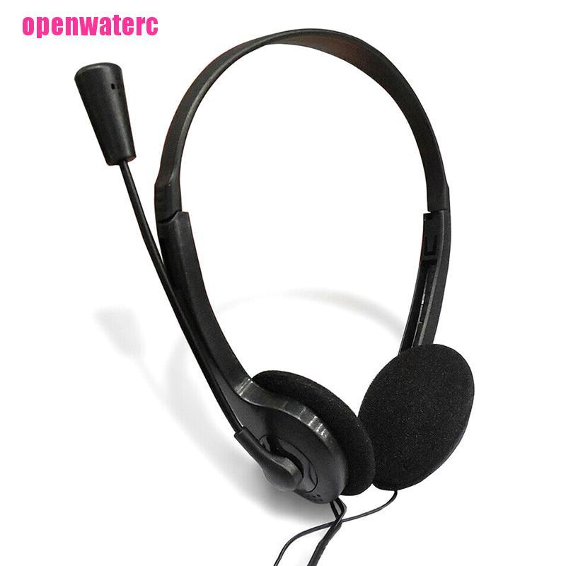 OPE For PC Laptop 3.5mm Wired Over-Ear Headphone Stereo Headset with Microphone