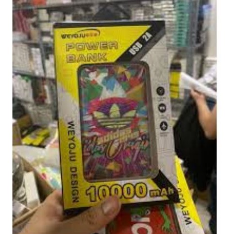 Pin Sạc Dự Phòng WEYOJU 10000MAH  hỗ Trợ Sạc Nhanh + Tặng Cáp Sạc Nhanh Tiện Lợi