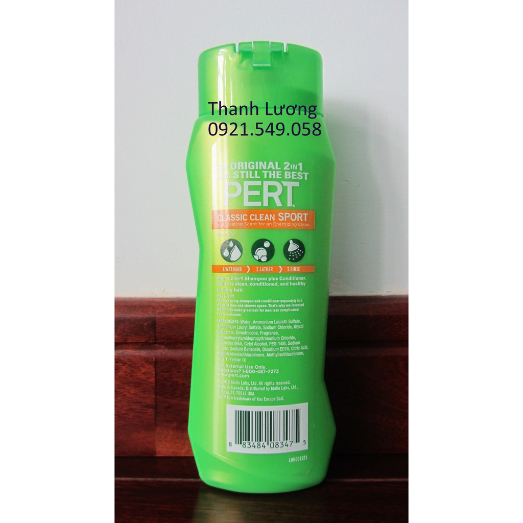 Dầu gội xả Pert Classic 2in1 (400ml) - Canada