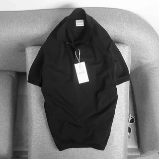 Áo polo nam có cổ GV màu ĐEN vải cá sấu co dãn siêu mát cao cấp  - LỊCH LÃM CHUẨN PHÁI MẠNH