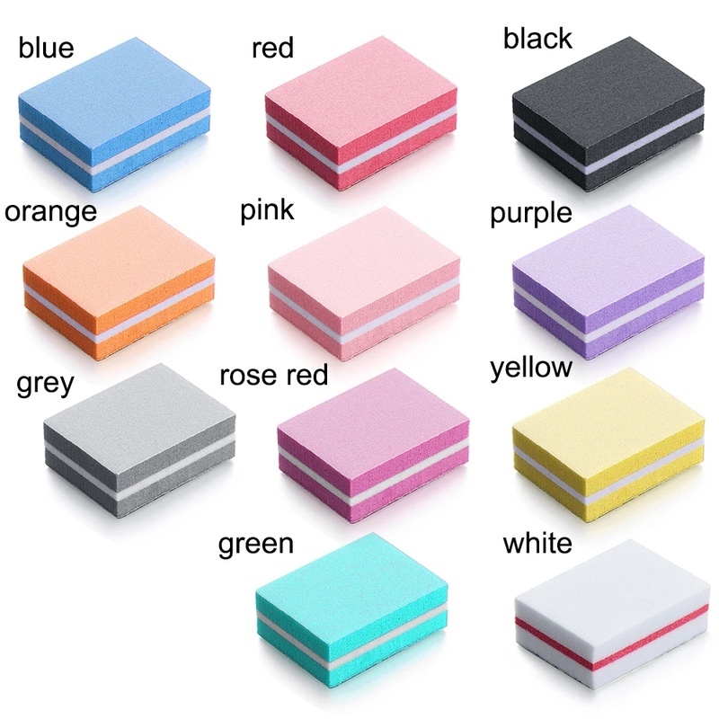 [Hàng mới về] Set 5 khối giũa móng tay mini chuyên nghiệp tiện dụng DIY