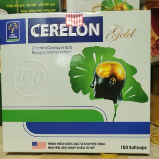 Viên uống Cerelon Giúp bổ sung dưỡng chất cho não hiệu quả viên uống hoạt huyết dưỡng não 100 viên