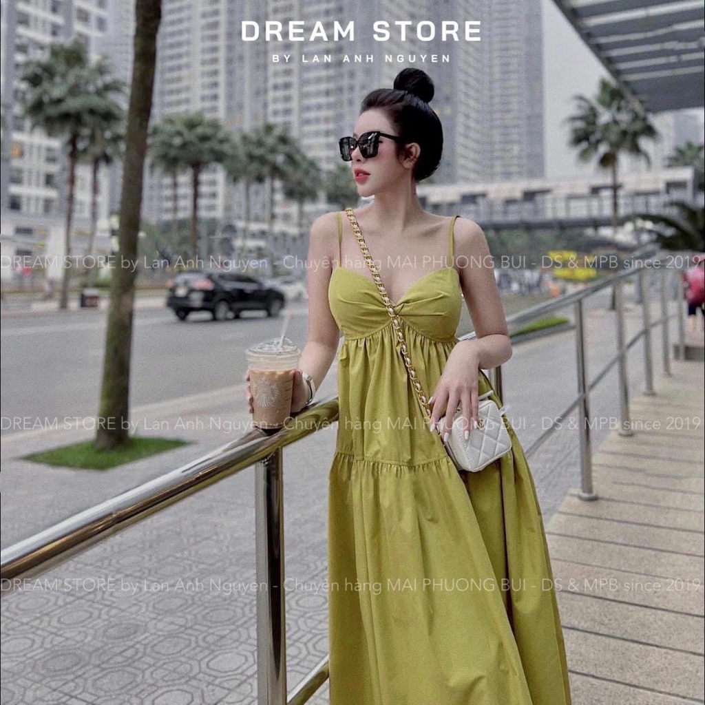 TT 61 - đầm maxi 2 dây babydoll , hàng chuẩn QUẢNG CHÂU