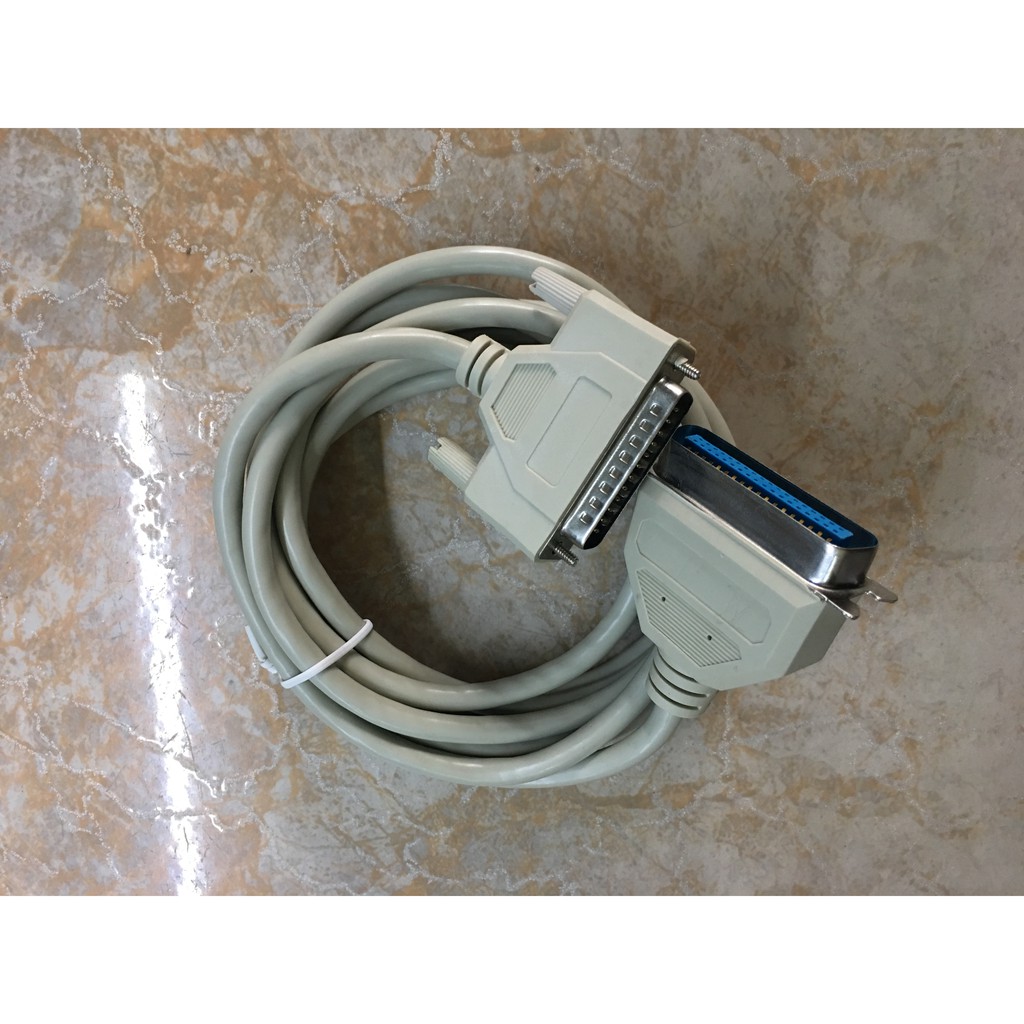 Cáp máy in LPT đầu đúc, sợi to loại tốt dài 1.5m