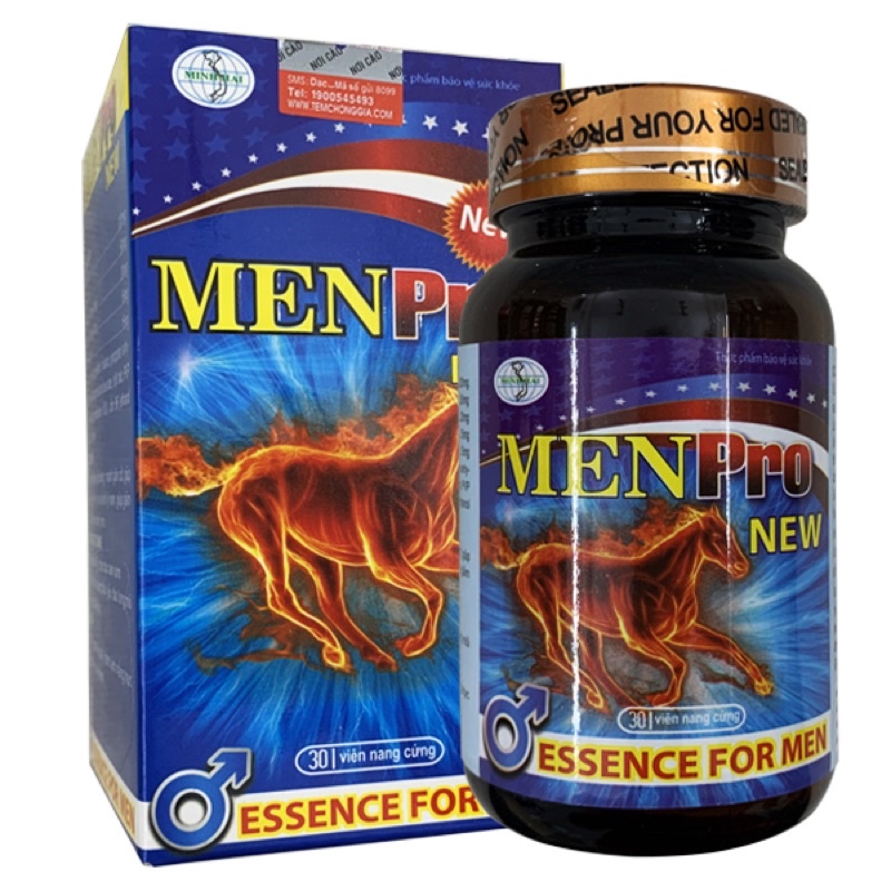Viên uống tăng cường sinh lý ,xuất tinh sớm,kéo dài thời gian cho nam giới MENPRO của mỹ hộp 30 viên