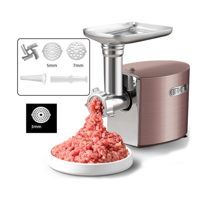 Máy nhồi xay thịt cá, máy đùn thịt làm lạp xưởng cao cấp Sokany 2500W